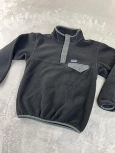 Patagonia Fleecepullover Youth Medium schwarz Synchilla Snap-T getragen getragen - Bild 1 von 8