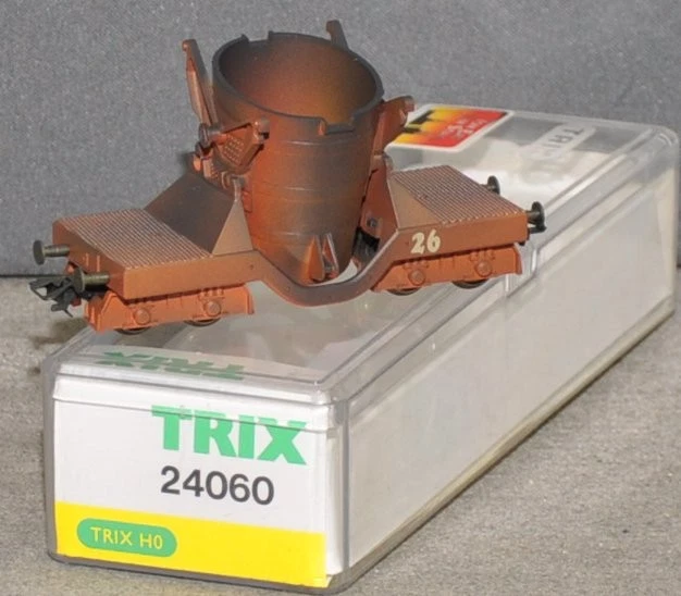 Trix 24060 Cast Iron Wagon "26" 4-Axle Brown DC * NEW * ORIGINAL PACKAGING a H0 - Image 1 of 1