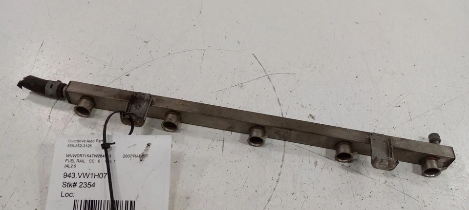 Barra de montaje de inyector de inyección de riel de combustible Volkswagen Rabbit 2006 2007 2008 2009 Foto 1 de 4
