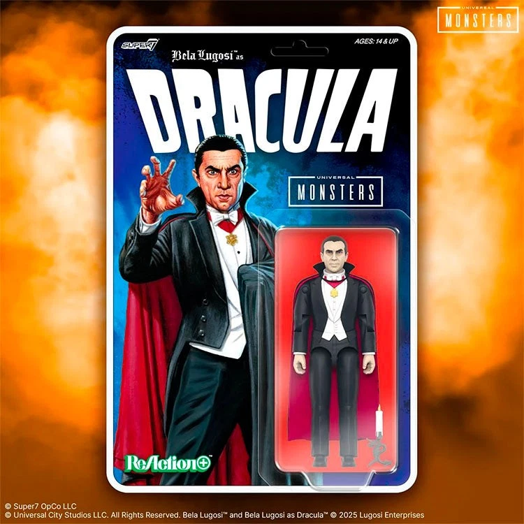 Universal Monsters ReAction Super7 Wave 1 DRACULA 2025 Bela Lugosi UP