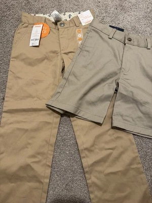 Nuevo Con Etiquetas Niños Gymboree & Izod Caqui Pantalones Cortos y Pantalones Lote Talla 6 Foto 1 de 4