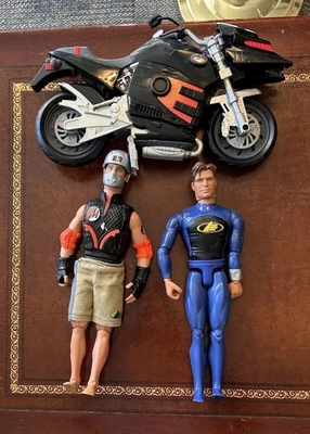 Figuras de acción vintage Max Steel Mattel motocicleta y 2-12" Gi Joe talla (A) Foto 1 de 4