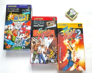 Lotto 3 SFC Makaimura Ghosts 'n Goblins Final Fight Japan Game Super Famicom - Foto 1 di 23