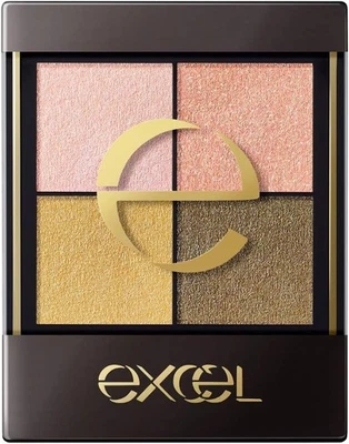 NOEVIR excel Real Close Shadow Palette Nuance Glossy Limit CS09 Yellow Tassel JP - Image 1 of 4