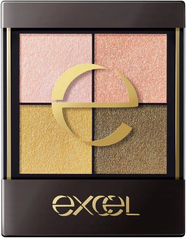 Paleta de sombras NOEVIR excel Real Close matices límite brillante CS09 borla amarilla JP Foto 1 de 4