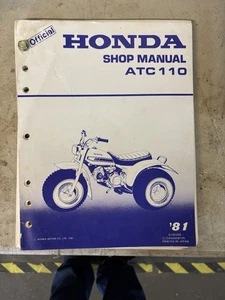Manual de reparación de servicio de taller Honda 1981 ATC110 ATC 110 - Imagen 1 de 3