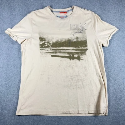 Camisa BOSS HUGO BOSS Para Hombre XXL 2XL Tostada Gráfica Camiseta 'Cen' Naranja Etiqueta Manga Corta Foto 1 de 4