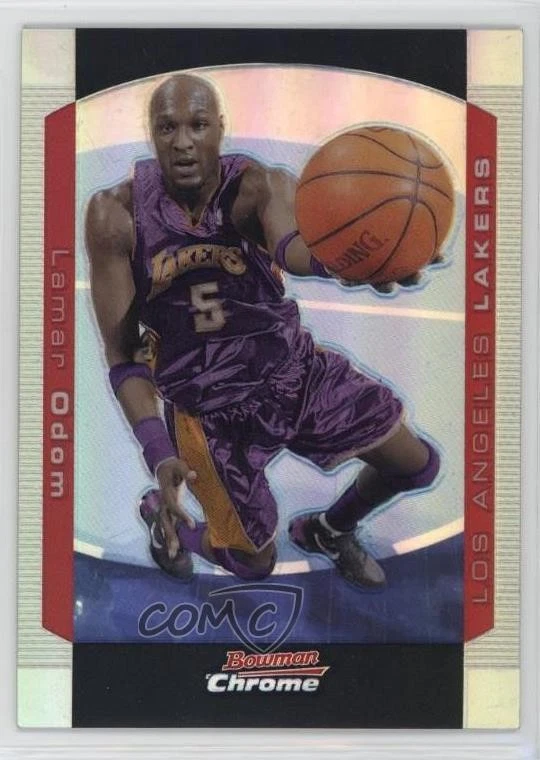 2004-05 Bowman Draft Chrome Refractor /300 Lamar Odom #77 - Image 1 of 2