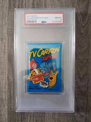 1971 Topps TV Cartoons Wax Pack PSA 8 - Image 1 of 2