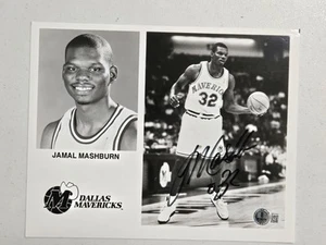 Jamal Mashburn Signed Dallas Mavericks Basketball 8x10 Photo Beckett Auto UK - Picture 1 of 2