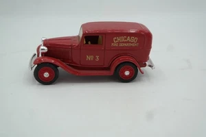 1990 ERTL Classic Vehicles '32 Ford Panel Delivery Chicago Fire Loose MINT Red - Picture 1 of 6