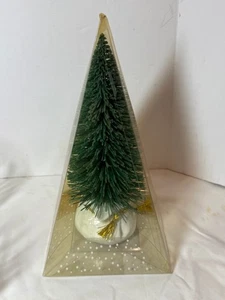 Dept 56 Village Landscape Bottle Brush Evergreen Tree 10.5" Tall - Picture 1 of 4