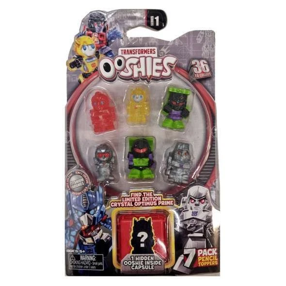 Transformers Ooshies Series 1 Pencil toppers 7 Pack Assorted  - Image 1 of 1