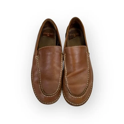 Zapatos sin cordones Margaritaville de cuero marrón para hombre talla 10 Foto 1 de 4