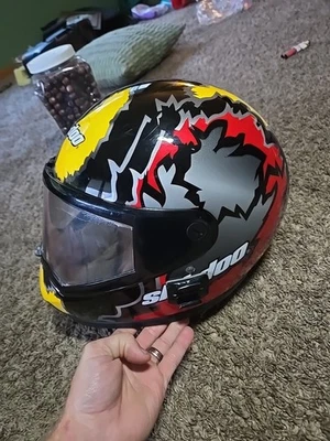 Vintage 1998 Ski-Doo Lazer by Cross/Belgium Helmet Size XL 7 1/2 - 7 5/8  - Image 1 of 4