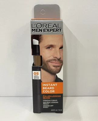 L’Oreal Men Expert Instantáneo Temporal Barba Color y Relleno 05 Marrón Claro Medio Foto 1 de 4