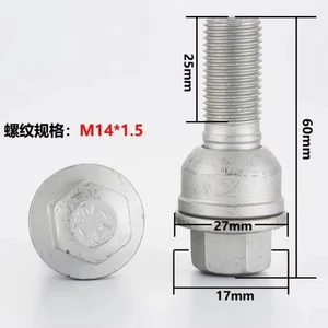 Tornillos de tuerca de rueda OE 8R0601295 10 piezas para Audi Q2 Q3 Q5 Q7 M14x1.5 - Imagen 1 de 6