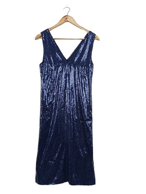 MANGO SUIT Vestido de lentejuelas Mujeres Vestido Talla EU 34 azul elegante - Imagen 1 de 4