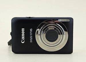 Appareil Photo Numérique Canon IXUS 117 HS 12,1MP Digital Camera Black - Imagen 1 de 7