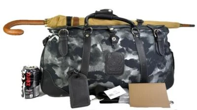 $2195 Nuevo con etiquetas Ghurka No. Maleta de equipaje de viaje 156 Kilburn II gris camuflaje Foto 1 de 4