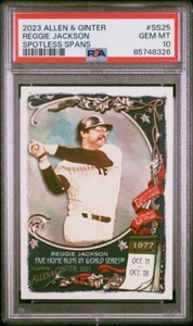 2023 Topps Allen And Ginter Spotless Spans #SS-25 Reggie Jackson Yankees PSA 10 - Picture 1 of 2