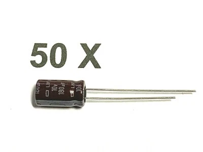 180uF, 180µF, 10V, 105°, 20%, RM2,5,   Elko, Nippon, ELXY100ELL181MFB, 50 Stück - Bild 1 von 4