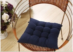 Square Indoor Outdoor Dining Garden Patio Soft Chair Seat Pad Cushion 14" or 16" - Picture 1 of 18