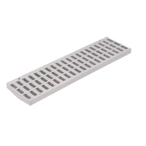 Drain Plastic Grate 5-1/4 in x 19-5/8 in Gray For 5 in. Pro Series Channel - Picture 1 of 5