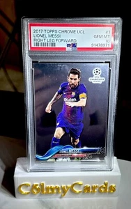 2017-18 Topps Chrome UCL #1 LIONEL MESSI Barcelona Argentina Miami FC PSA 10 - Picture 1 of 2