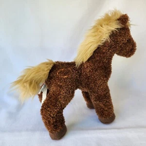 DOUGLAS Cuddle Toys Brown Bay CAVALIA Horse w/ White Blaze Flaxen Mane 10" Plush - Picture 1 of 11