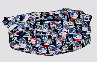 Bolsa de viaje grande Vera Bradley Snow Globes en algodón reciclado cierre de cremallera Foto 1 de 4