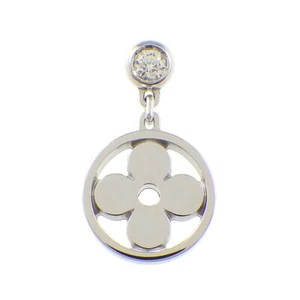 Pendiente único perforado Louis Vuitton monograma idilio oro blanco diamante Q96167 - Imagen 1 de 6