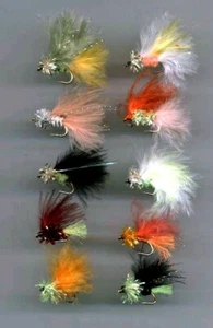 Moscas trucha: vástago corto surtido Britz Flies x10 talla 10 y 12. (Código 086) - Imagen 1 de 3