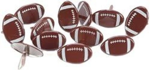Football Brads 12pc Eyelet Outlet Scrapbooking