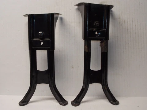 Antique Pair Steel Adjustable School Desk Table Legs Industrial Modern Cover