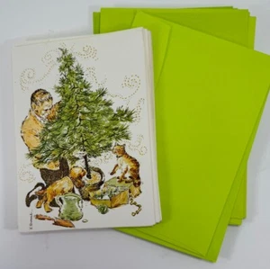 Vintage Lot of 13 Unused Christmas Cards California Artists Lucille Durand MCM - Picture 1 of 5