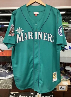 100% Authentic Mitchell & Ness 1995 Ken Griffey Jr. Mariners Jersey Size 52 2XL - Image 1 of 4