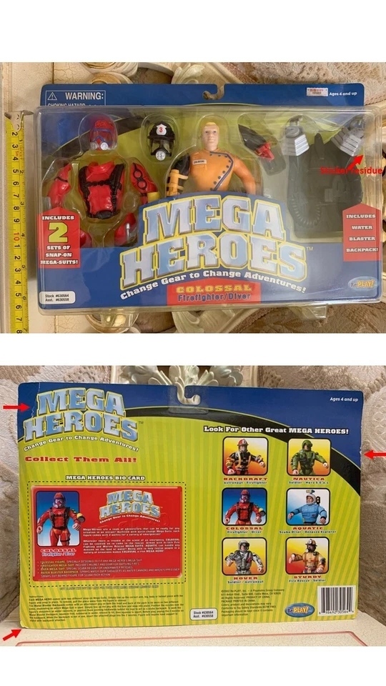 Nuevo Mega héroes colosal bombero buzo 2002 de colección con trajes a presión Foto 1 de 1
