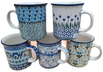 Becher Kaffeebecher Tasse 0,25L Bunzlauer Keramik, KATZEN- PFERDE- DACKELMOTIV - Bild 1 von 3