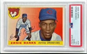 1955 Topps Ernie Banks #28 PSA 3 VG Very Good (MK) Chicago Cubs