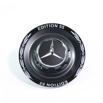 Mercedes Benz C63s E63s CLS63s Black Center Cap Wheel Hub Cover AMG EDITION 55 - Image 1 of 4