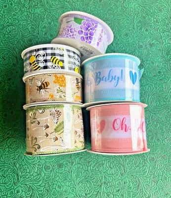 Wired Multi-Color Spring Ribbon 10 Yard - Image 1 of 4