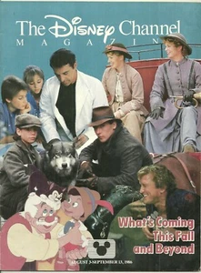 RARE - DISNEY CHANNEL Magazine - Peanuts - Pinocchio - Mary Poppins - 1986 - Foto 1 di 3