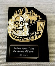 Disney Indiana Jones Temple of Doom 35 Years 2019 Original D23 Gold Member Pin
