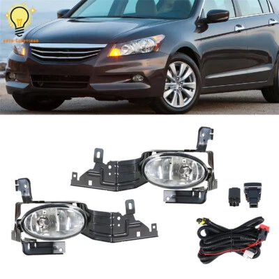 Par de luces antiniebla con cable + kits de interruptores para Honda Accord 2011-2012 sedán Foto 1 de 4