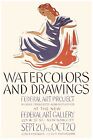 7488.Water colors and drawings.federal art project.POSTER.art wall decor
