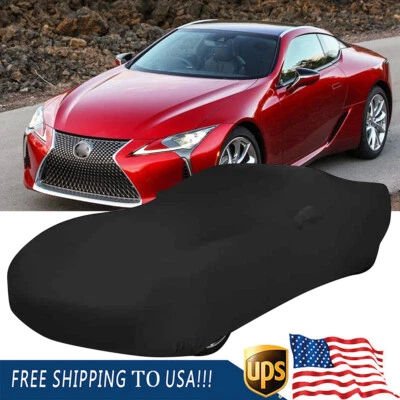 Black Indoor Car Cover Stain Stretch Dustproof For Aston Martin One-77 Foto 1 de 4