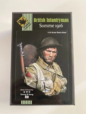 Young Miniatures British Infantryman Somme 1916 WWI 1/10 Resin Bust Figure Kit - Image 1 of 2