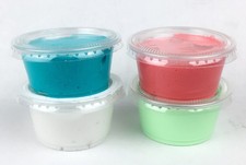 4-Pack Multi Color Fluffy Slime Summer Strawberry Scented