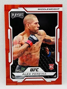 2023 Panini Chronicles UFC Alex Pereira Playoff Red Rookie Card - Picture 1 of 2